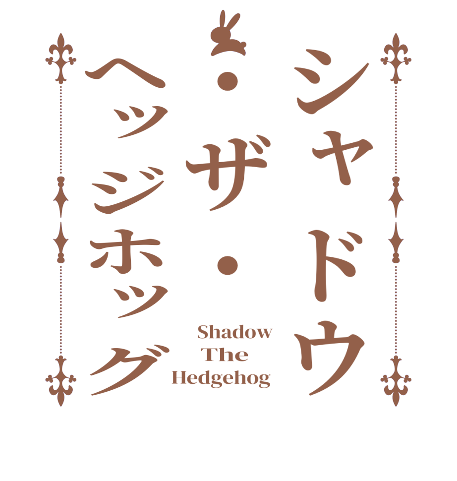 シャドウ・ザ・ヘッジホッグ  Shadow   The   Hedgehog 