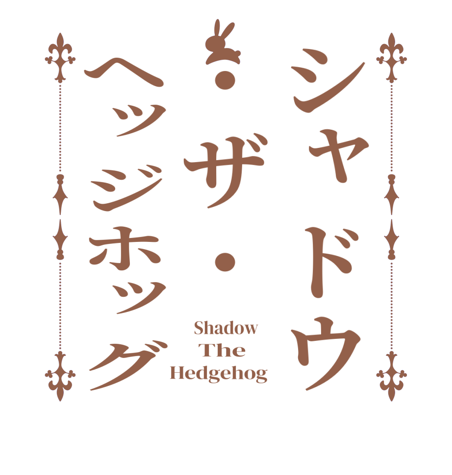 シャドウ・ザ・ヘッジホッグ  Shadow      The   Hedgehog 