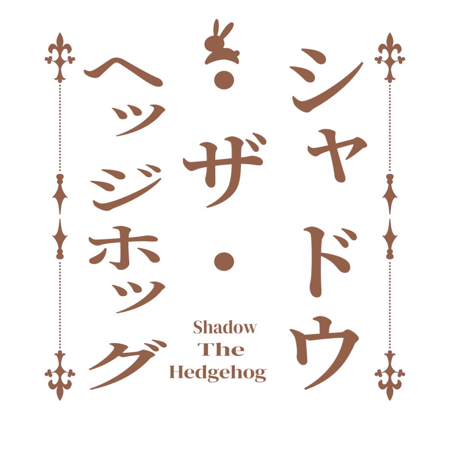 シャドウ・ザ・ヘッジホッグ  Shadow      The   Hedgehog 